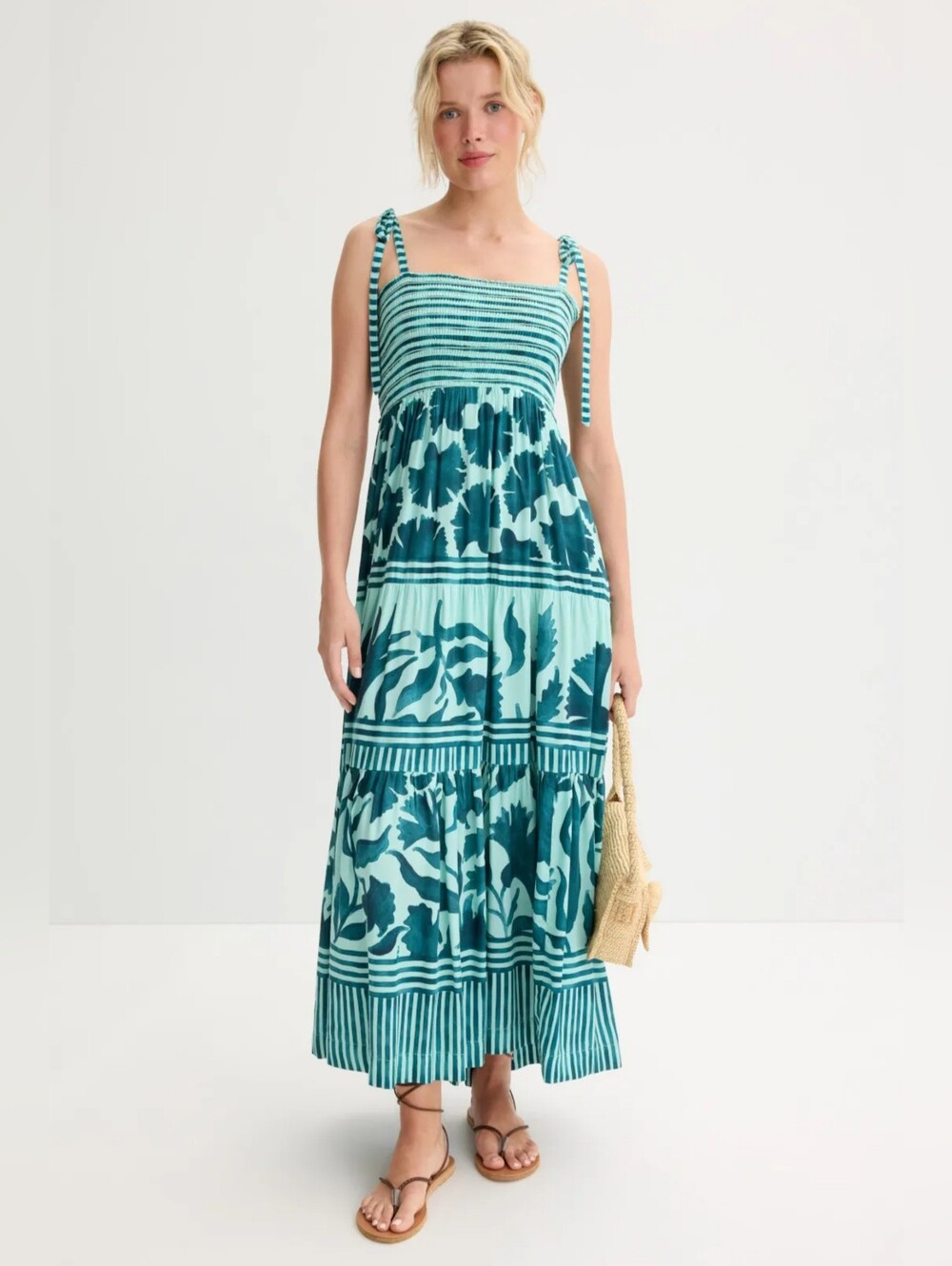 Omika Lana Maxi Dress Women Size L